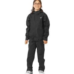 2117 of Sweden Jacks, regnjakke, junior, sort