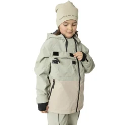 2117 of Sweden Kidden skijakke/skibukser sæt, junior, lysegrøn/beige
