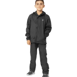 2117 of Sweden Viskafors, regnjakke, junior, sort