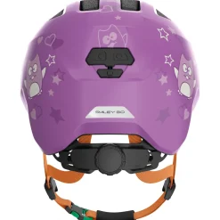 Abus Smiley 3.0, cykelhjelm, junior, purple star
