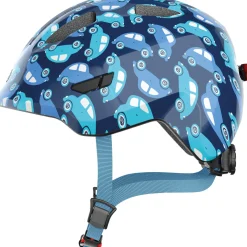 Abus Smiley 3.0 LED, cykelhjelm, junior, blue car