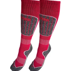 Accezzi Merino 20, skistrømper, 2 par, junior, rød