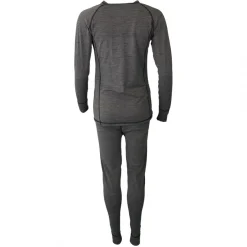 Accezzi merino skiundertøj + 3 par merino skistrømper, rød, dame