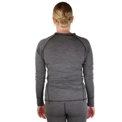 Accezzi merino skiundertøj + 3 par merino skistrømper, rød, dame