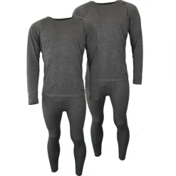 Accezzi Merino, skiundertøj, herre, grå, 2 sæt