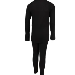 Accezzi skiundertøj, børn/junior, sort, 2 sæt