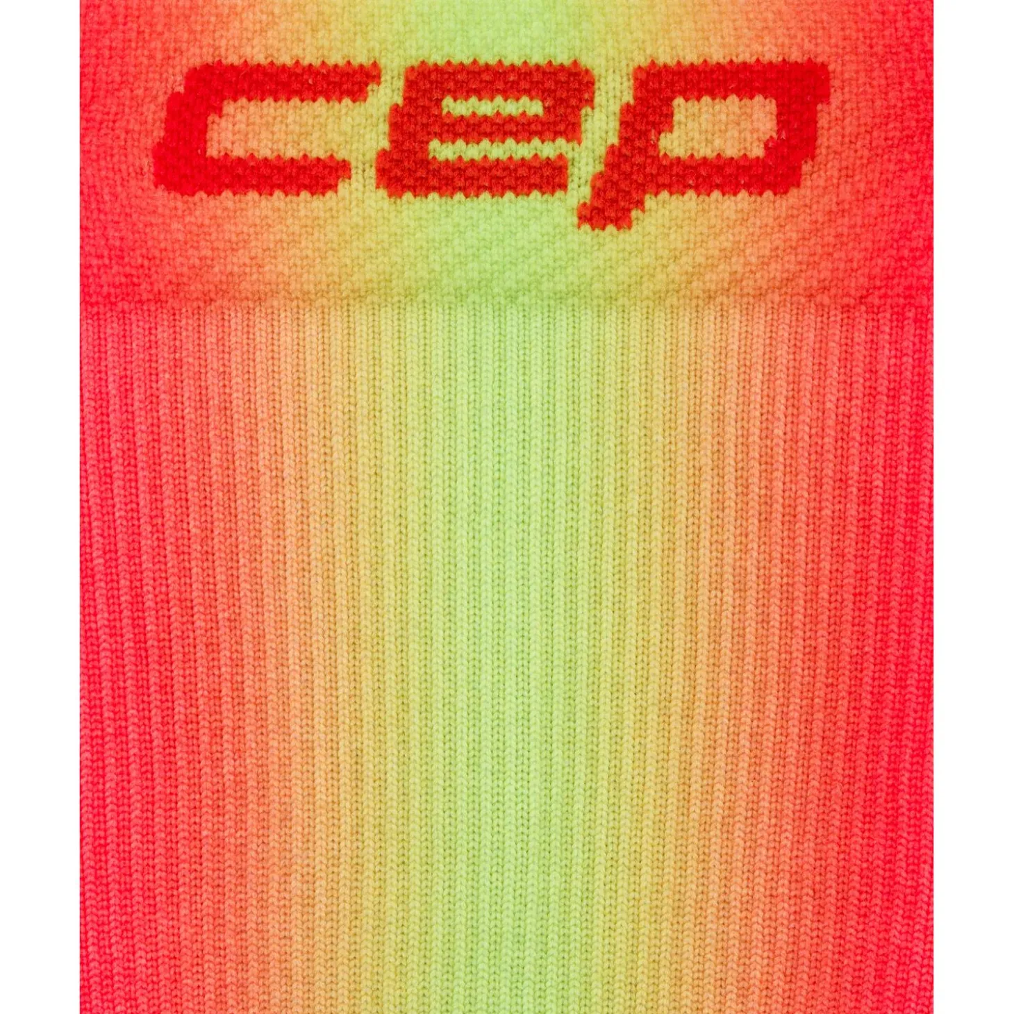 CEP Core Run EDT. GRADIENT Socks Mid Cut 5.0, løbestrømper, herre, rød/lime