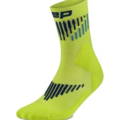 CEP Core Run Merino Socks Mid Cut 3.0, løbestrømper, dame, gul