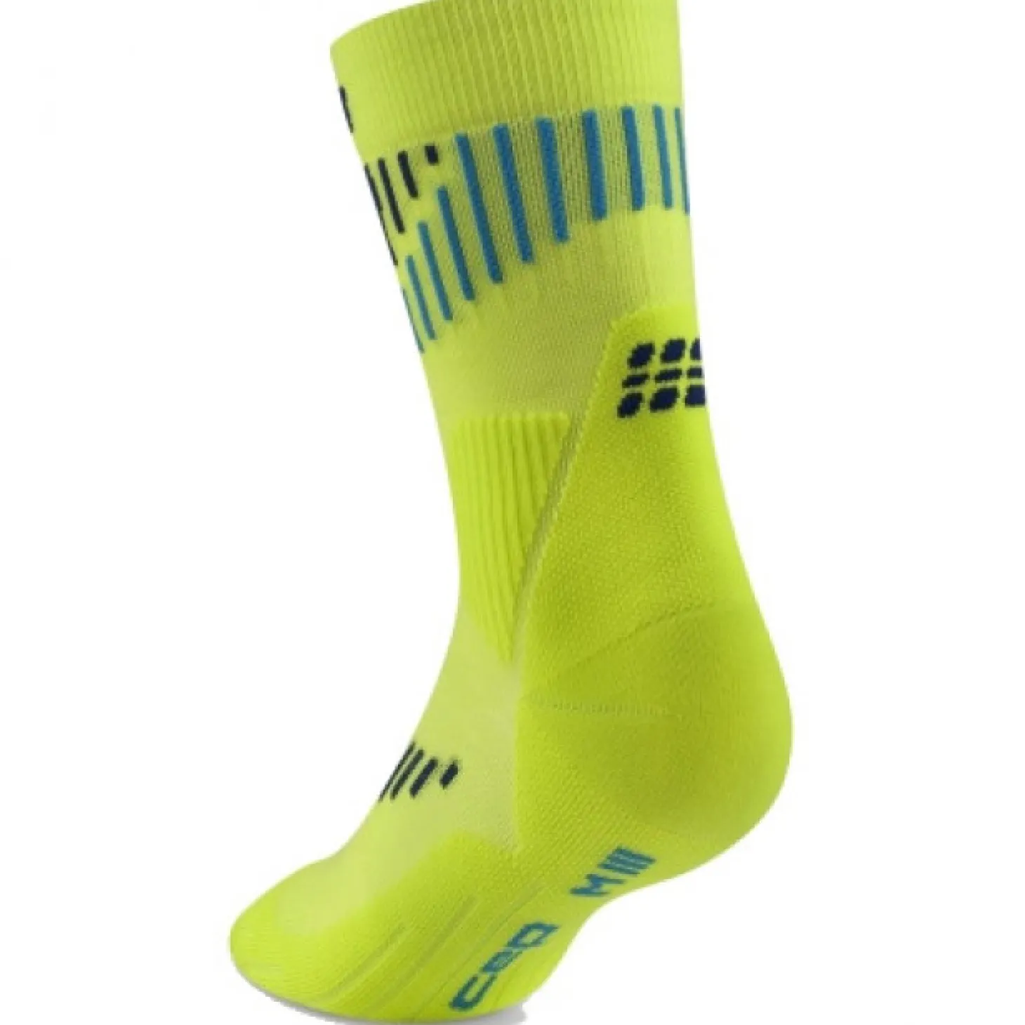 CEP Core Run Merino Socks Mid Cut 3.0, løbestrømper, dame, gul