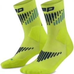 CEP Core Run Merino Socks Mid Cut 3.0, løbestrømper, herre, gul