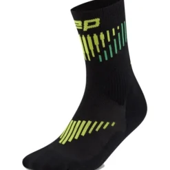 CEP Core Run Merino Socks Mid Cut 3.0, løbestrømper, herre, sort