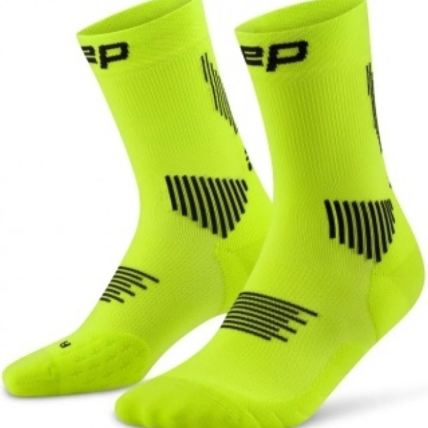 CEP Core Run Socks Mid Cut 5.0, løbestrømper, dame, lime
