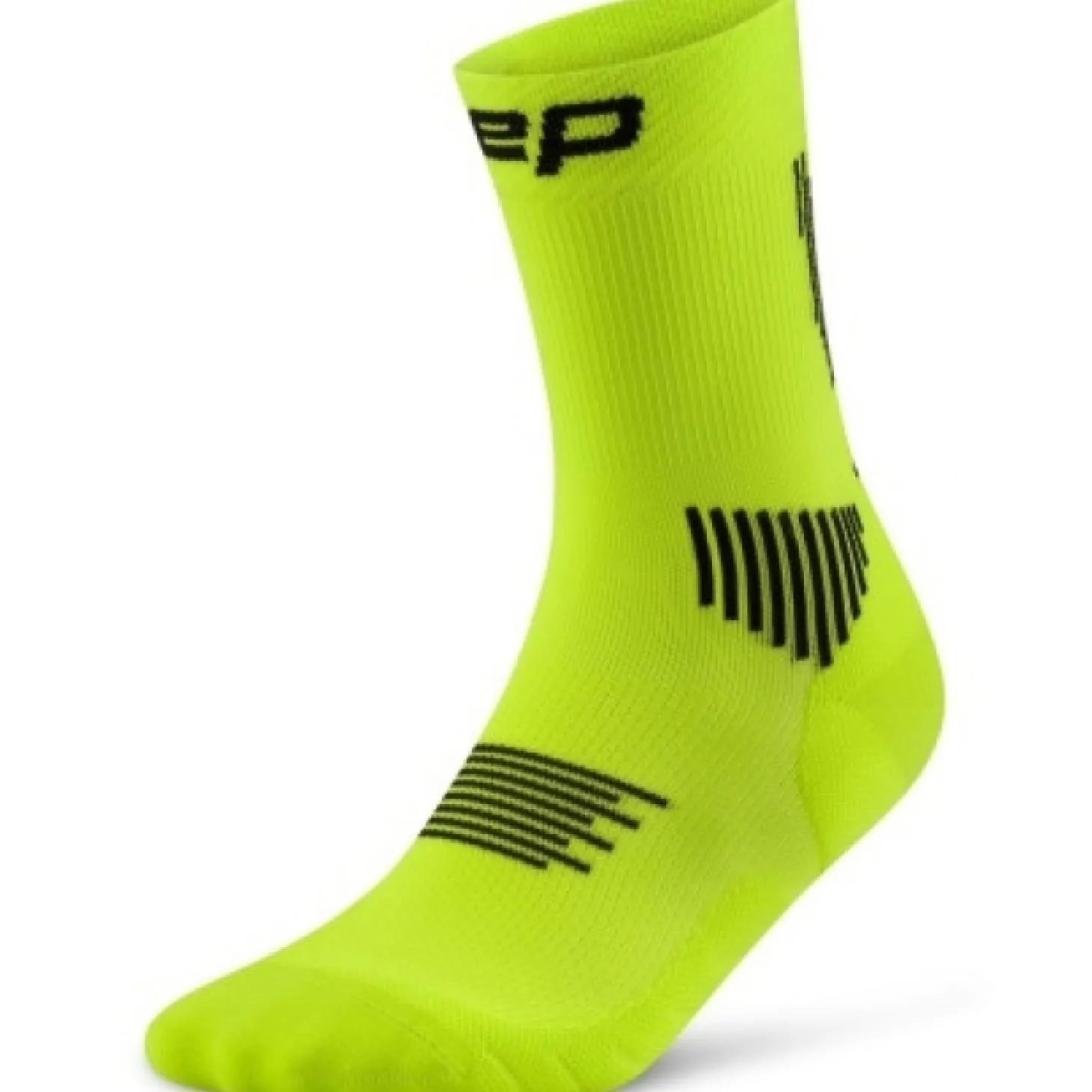 CEP Core Run Socks Mid Cut 5.0, løbestrømper, dame, lime