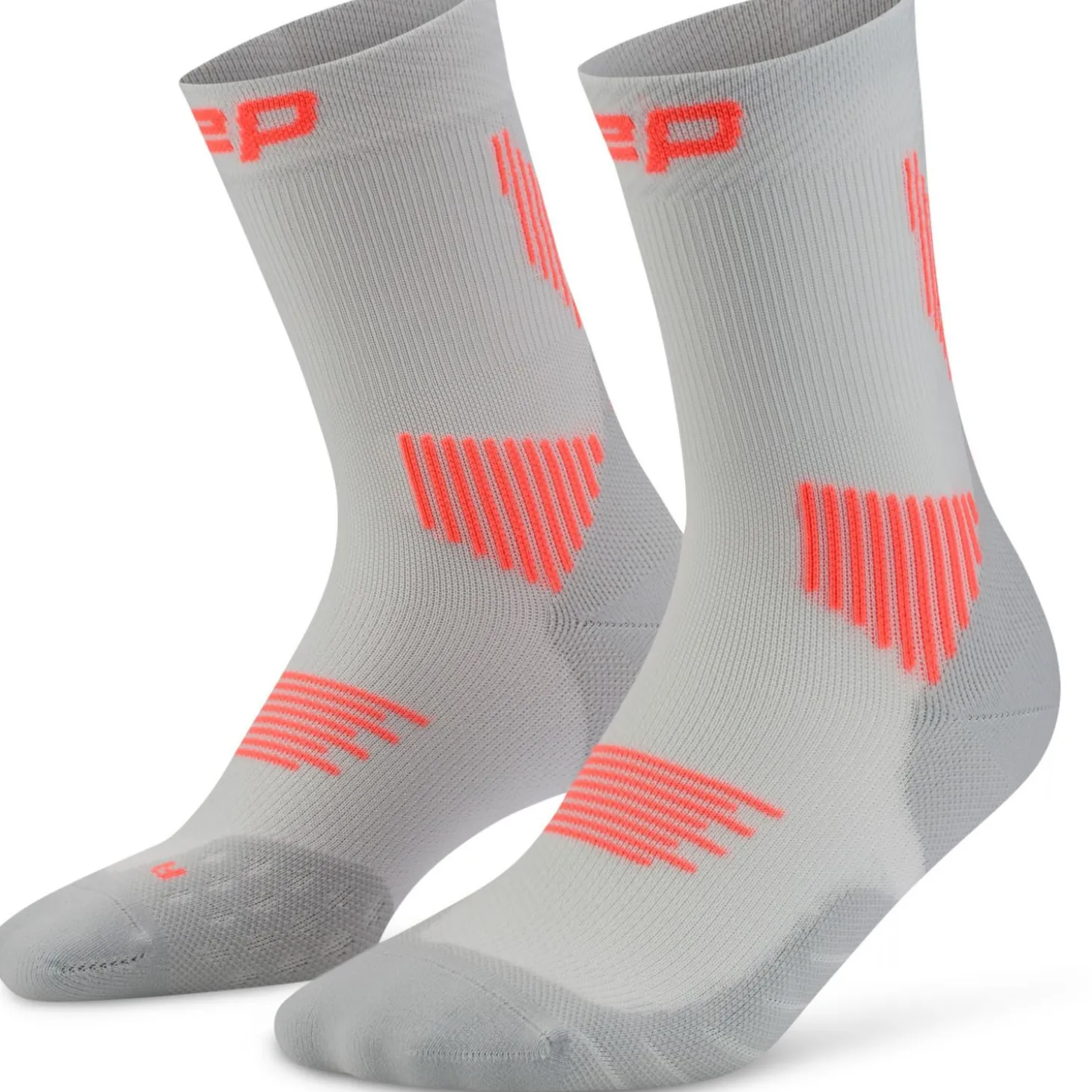 CEP Core Run Socks Mid Cut 5.0, løbestrømper, herre, grå