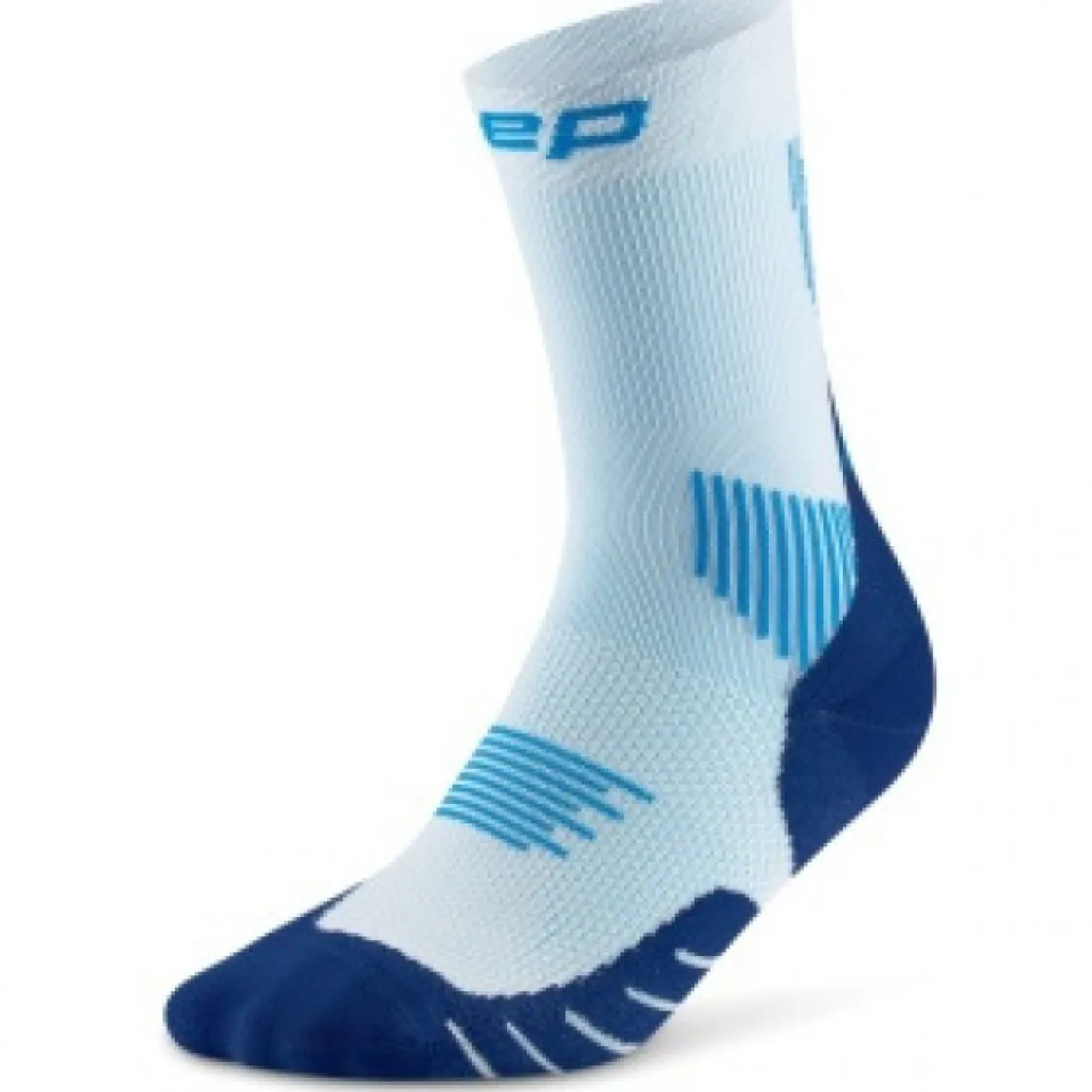 CEP Core Run Socks Mid Cut 5.0, løbestrømper, herre, lyseblå