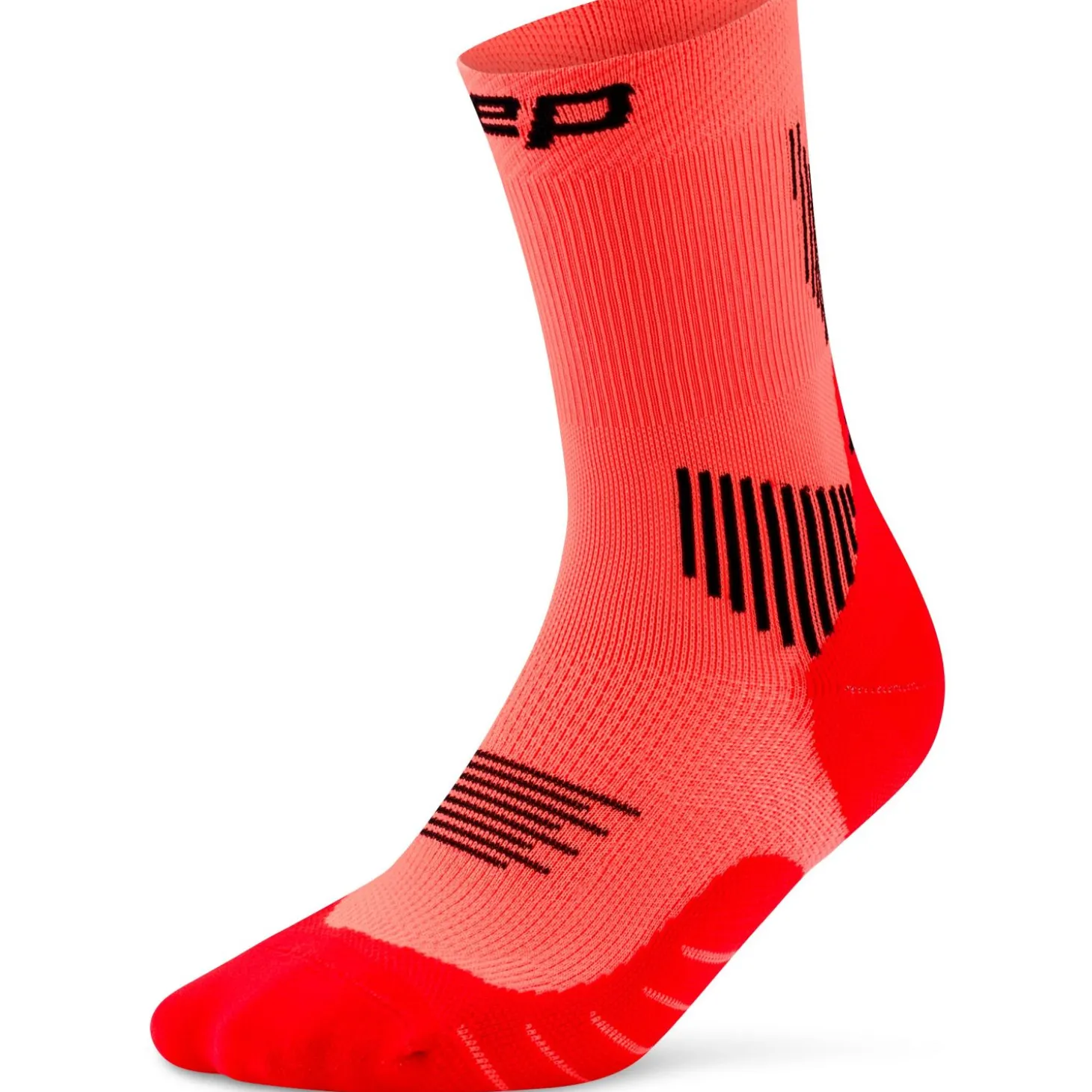 CEP Core Run Socks Mid Cut 5.0, løbestrømper, herre, neon