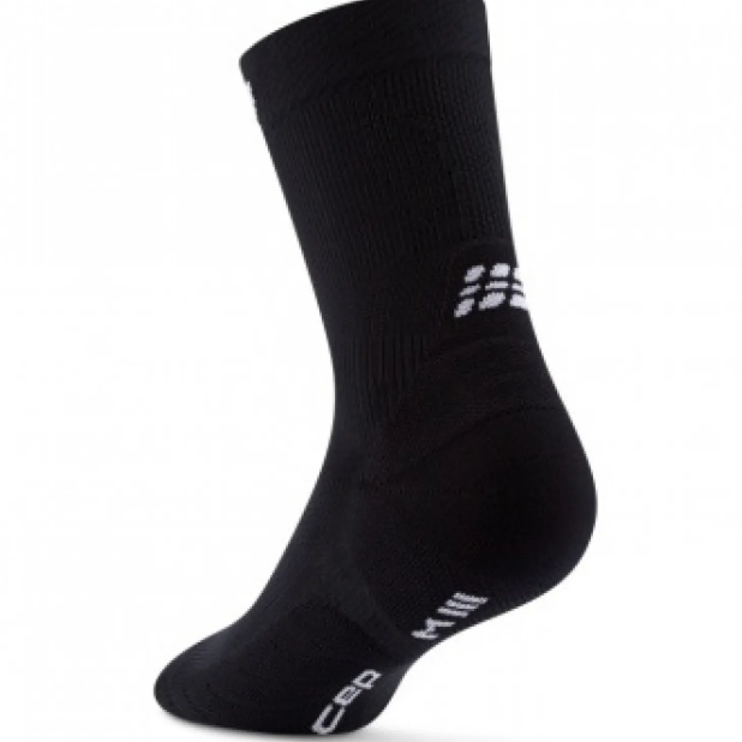 CEP Core Run Socks Mid Cut 5.0, løbestrømper, dame, sort
