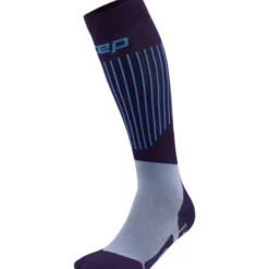 CEP Ski Ultralight Socks Tall 3.0, skistrømper, dame, lilla/blå