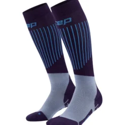 CEP Ski Ultralight Socks Tall 3.0, skistrømper, herre, lilla/blå