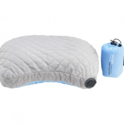 Cocoon Air-Core Hood/Camp Pillow,28x37 cm, Pude, light blue/grey