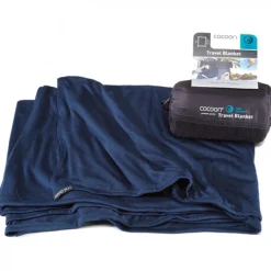 Cocoon Travel Blanket,180x140 cm, Rejsetæppe, navy