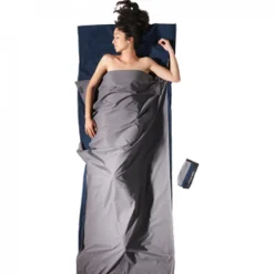 Cocoon Travelsheet,100% Cotton, Sovepose, tuareg/elephant grey