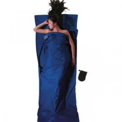 Cocoon TravelSheet,100% Cotton, Sovepose, ultramarine blue