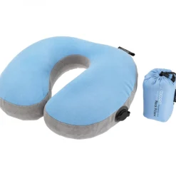 Cocoon U-shaped Neck Pillow,35x30x12 cm, Pude, light blue/grey