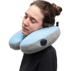 Cocoon U-shaped Neck Pillow,35x30x12 cm, Pude, light blue/grey