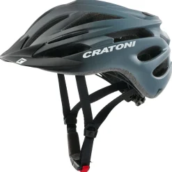 Cratoni Pacer JR, cykelhjelm, mat sort/grå