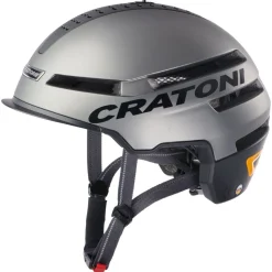 Cratoni Smartride 1.2, cykelhjelm, mat sort