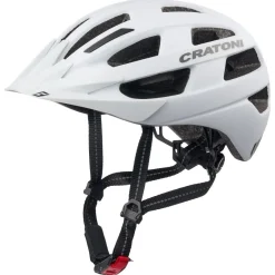 Cratoni Velo-X, cykelhjelm, mat hvid