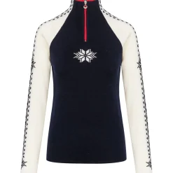 Dale of Norway Geilo, sweater, dame, navy/hvid