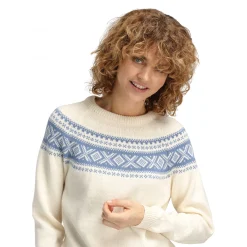 Dale of Norway Vågsøy, sweater, dame, hvid/lyseblå