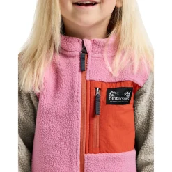 Didriksons Anten, fleecejakke, junior, lyserød