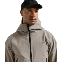 Didriksons Biak, regnjakke, herre, ash brown