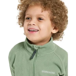 Didriksons Monte, fleecejakke, junior, lysegrøn