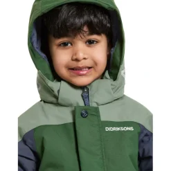 Didriksons Neptun, skijakke, junior, mørkegrøn