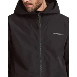 Didriksons Nordic, regnjakke, herre, sort