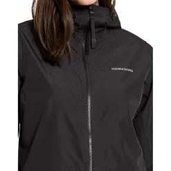 Didriksons Nordic, regnjakke, dame, sort