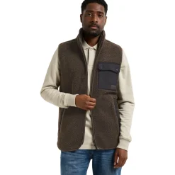 Didriksons Rasmus, fleecevest, herre, dark mocha
