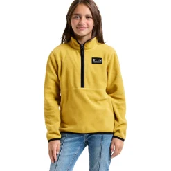 Didriksons Rubi, fleecetrøje, junior, gul
