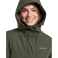 Didriksons Selina, parka, dame, mørkegrøn