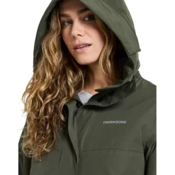 Didriksons Selina, parka, dame, mørkegrøn