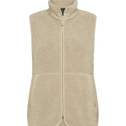 Didriksons Siv, fleecevest, dame, clay beige