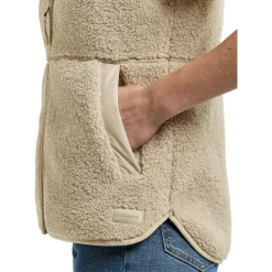 Didriksons Siv, fleecevest, dame, clay beige