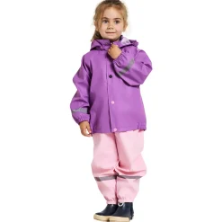 Didriksons Slaskeman, regnsæt, junior, lilla/lyserød
