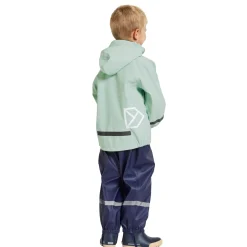 Didriksons Slaskeman, regnsæt, junior, mint/mørkeblå