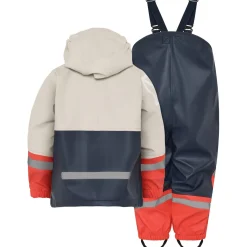 Didriksons Waterman, regnsæt, junior, beige/mørkeblå