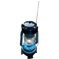 Feuerhand Lufo Hurricane Latern With Radio, lanterne, blå
